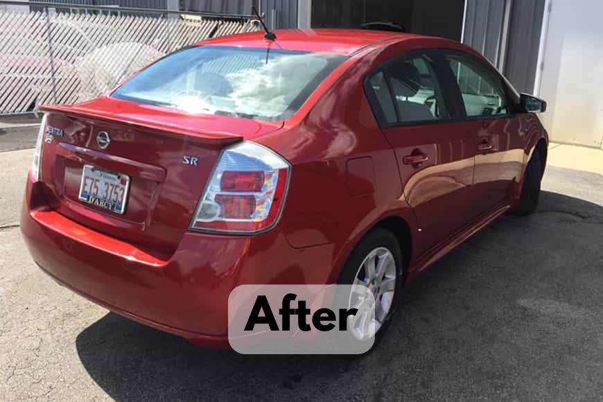 Nissan auto body rebuild, After Pic, Chicago Suburbs, Plainfield, IL Crystal Shine Body Shop