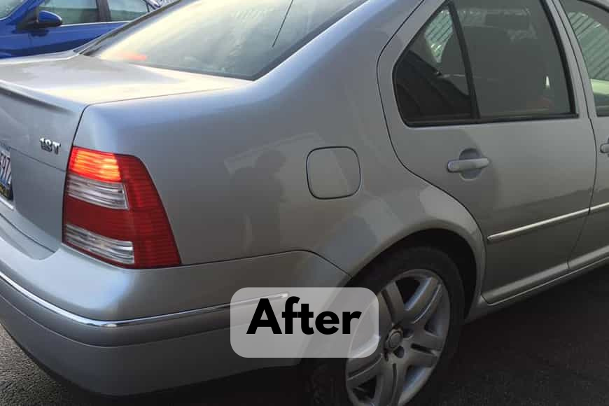 VW auto body dent repair, After Pic, Chicago Suburbs, Plainfield, IL Crystal Shine Body Shop